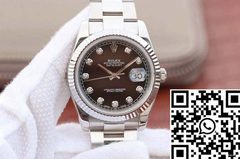 M126334-0011 Dial EW Factory Rolex Black Datejust 0501
